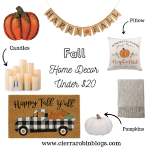 Fall home decor